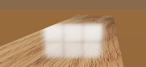 Red oak under a gloss topcoat (MMWWco 3D render)