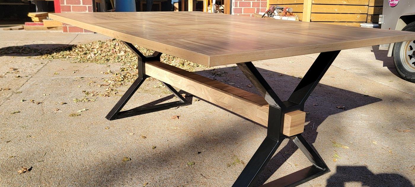 Oak on steel X