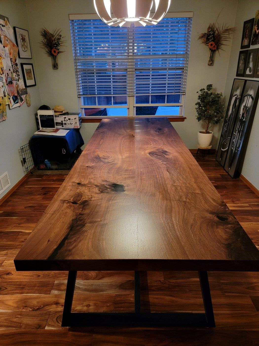Walnut on U-steel